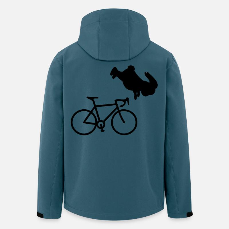 Bicycle Cycling Bunny - Veste softshell homme en polyester recyclé Stanley/Stella - bleu pétrole foncé