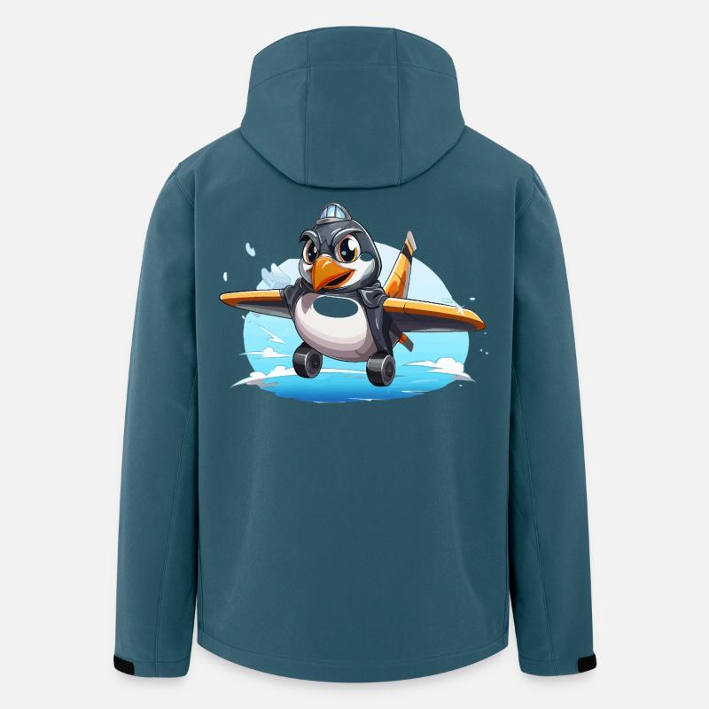 PinguinPilot Flugpinguin - Recycelte Männer Softshell-Jacke von Stanley/Stella - Dunkles Petrol