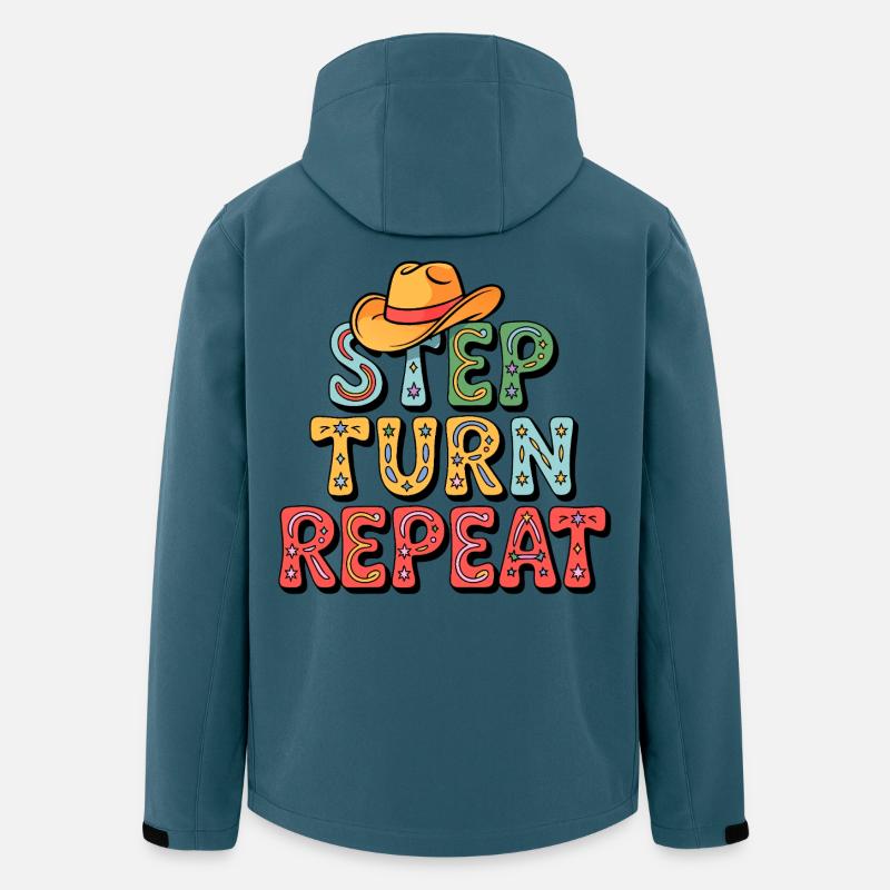 Line Dance Step Turn Repeat - Men’s Recycled Softshell Jacket by Stanley/Stella - stargazer