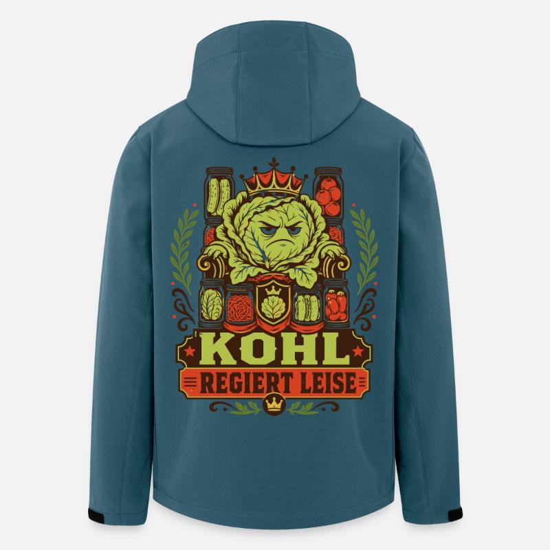 Kohl regiert leise - Recycelte Männer Softshell-Jacke von Stanley/Stella - Dunkles Petrol