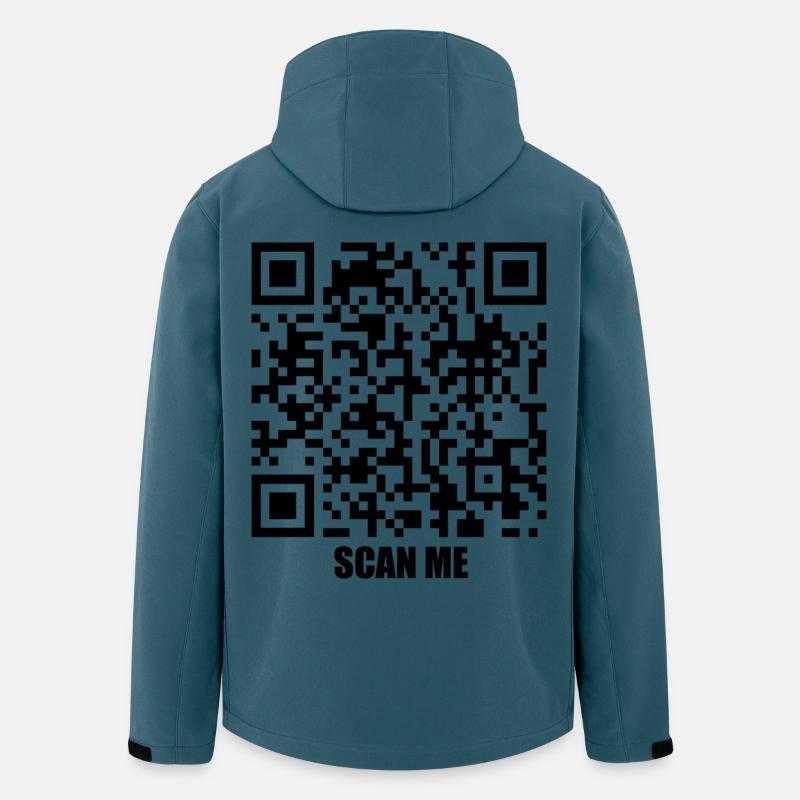 Message de citation – Trois secondes - Veste softshell homme en polyester recyclé Stanley/Stella - bleu pétrole foncé
