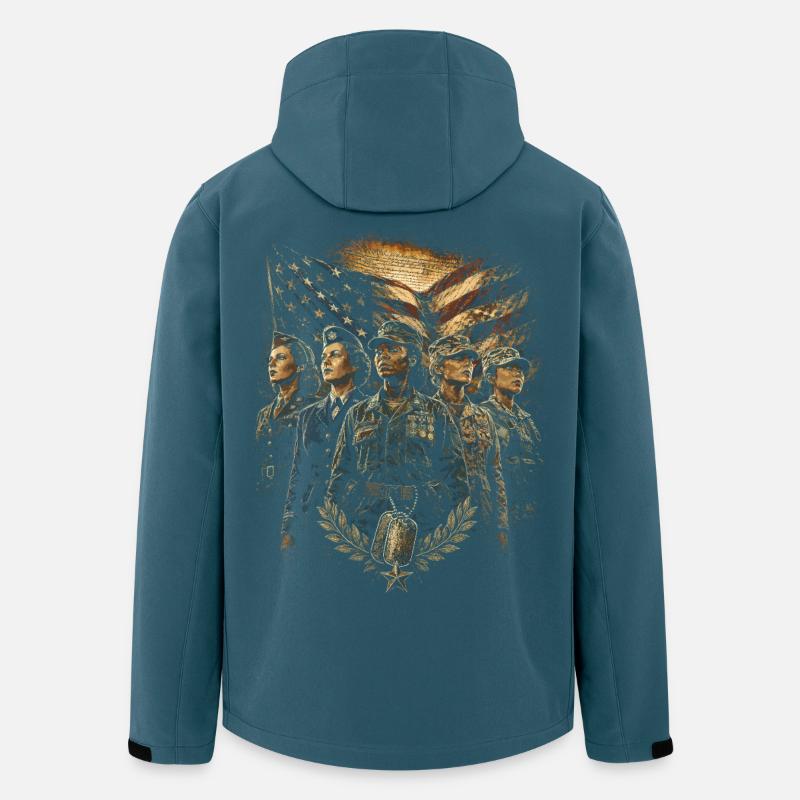 Veterans Day for Democrats - Men’s Recycled Softshell Jacket by Stanley/Stella - stargazer