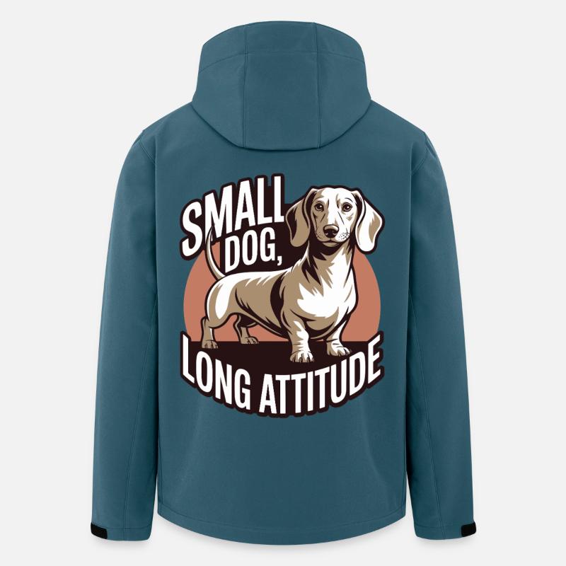 Dachshund Attitude - Men’s Recycled Softshell Jacket by Stanley/Stella - stargazer