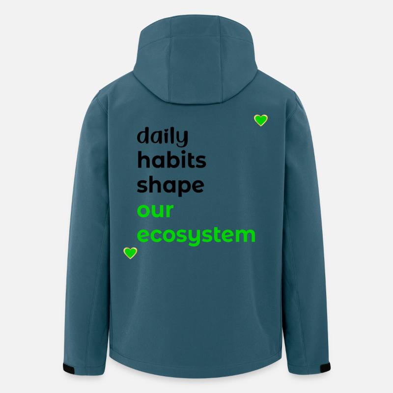 ECOSYSTEM DAILY HABITS - Men’s Recycled Softshell Jacket by Stanley/Stella - stargazer