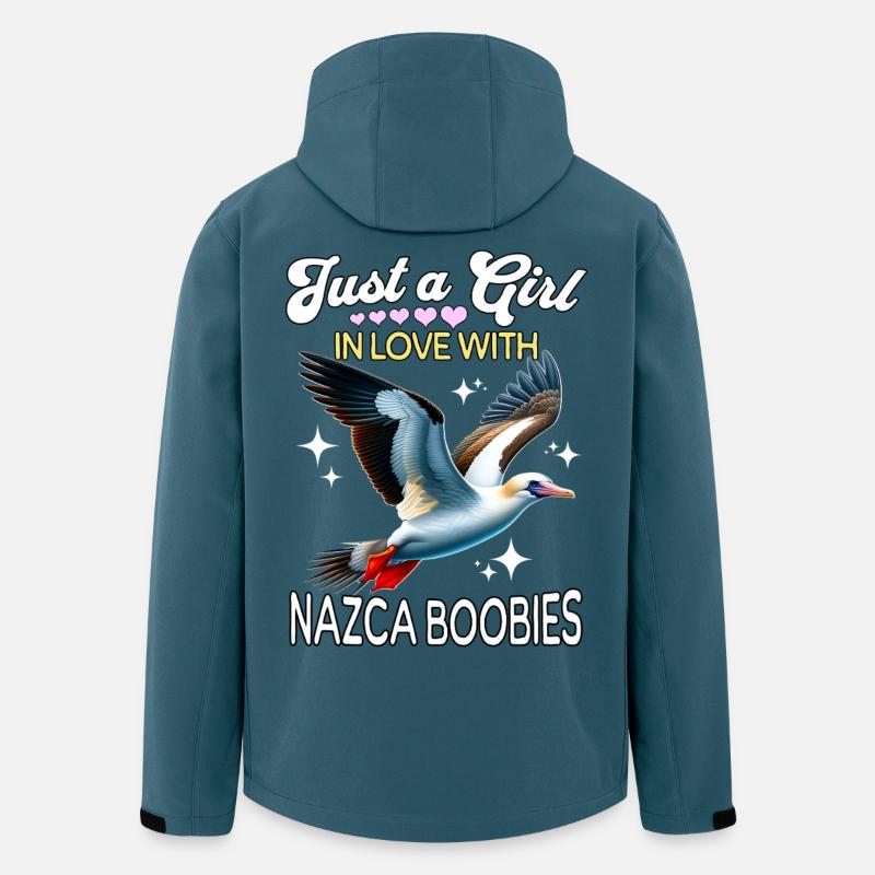 Nazca Tölpel Mädchen Nazca Booby - Recycelte Männer Softshell-Jacke von Stanley/Stella - Dunkles Petrol
