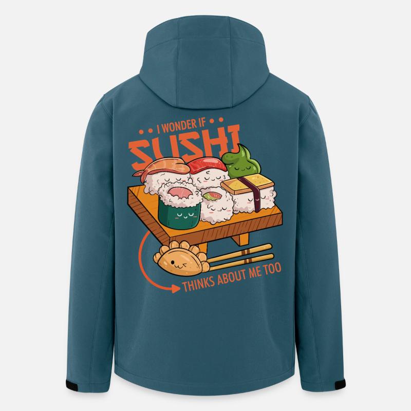 Sushi-Freunde - Recycelte Männer Softshell-Jacke von Stanley/Stella - Dunkles Petrol