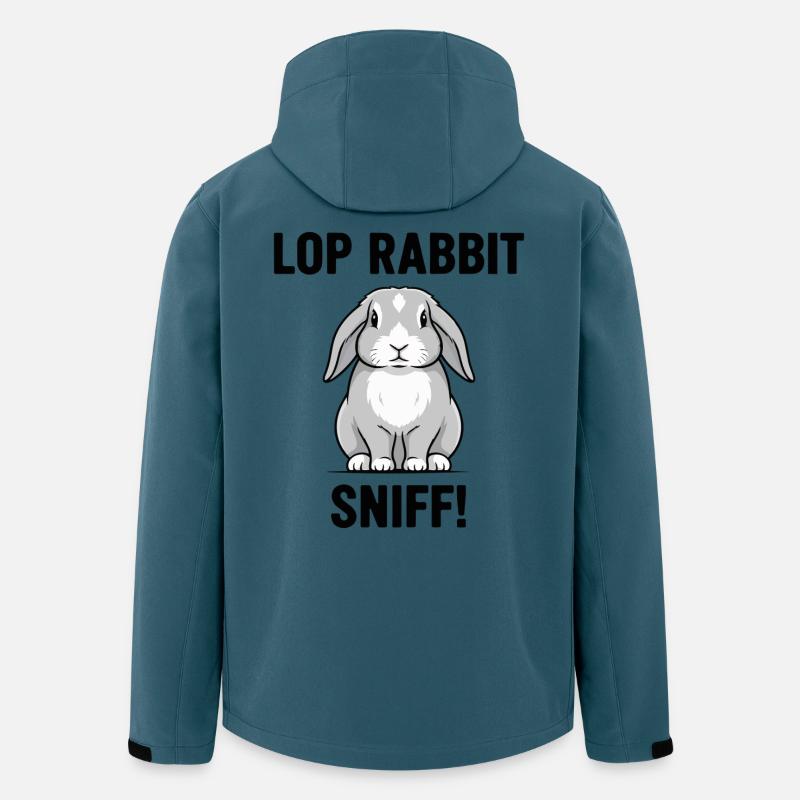 Ram Rabbit Sniff Lop Rabbit Grey - Men’s Recycled Softshell Jacket by Stanley/Stella - stargazer