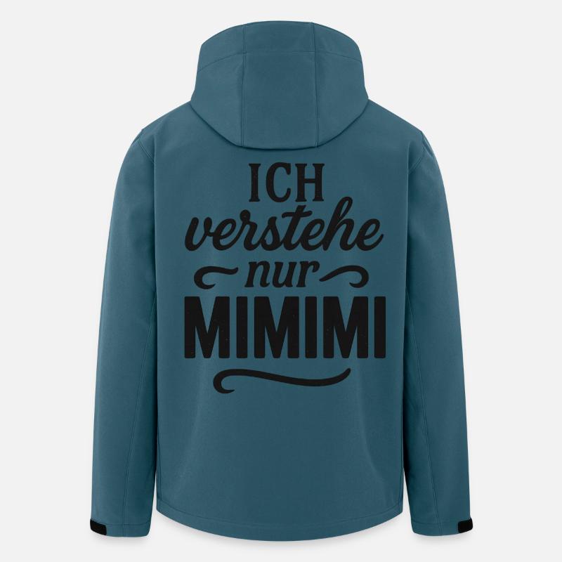 Ich höre nur Mimimi - Recycelte Männer Softshell-Jacke von Stanley/Stella - Dunkles Petrol