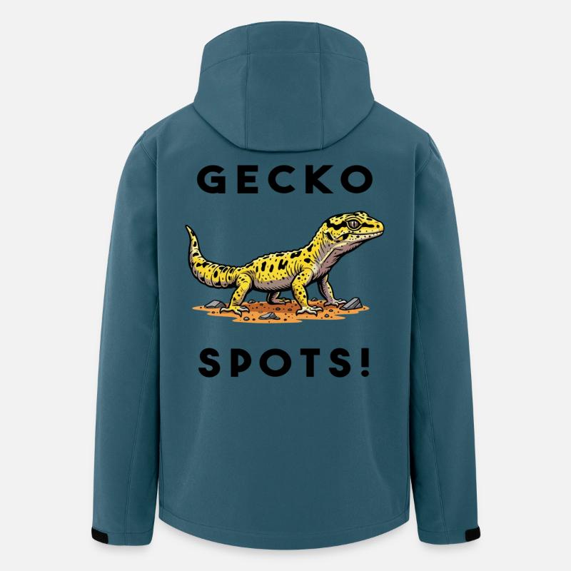 Gecko Leopard Bask Lizard Terrarium - Men’s Recycled Softshell Jacket by Stanley/Stella - stargazer