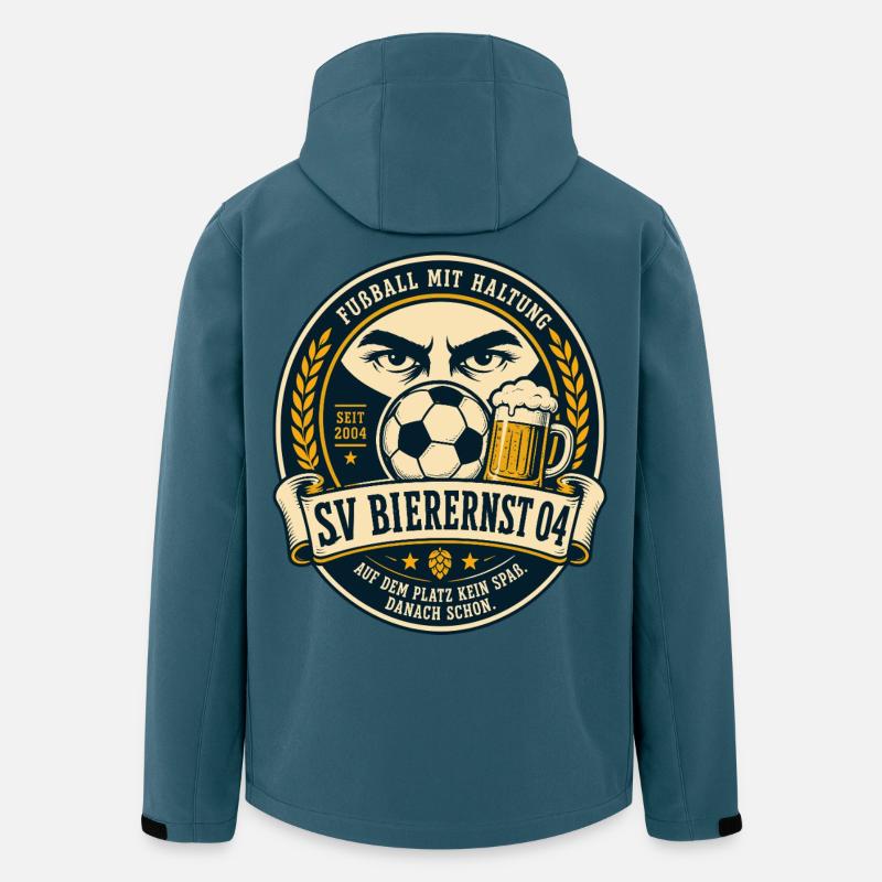 SV Bierernst 04 - Recycelte Männer Softshell-Jacke von Stanley/Stella - Dunkles Petrol