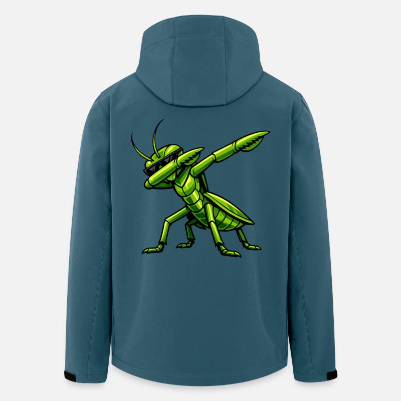 Dabbing Gottesanbeterin - Recycelte Männer Softshell-Jacke von Stanley/Stella - Dunkles Petrol