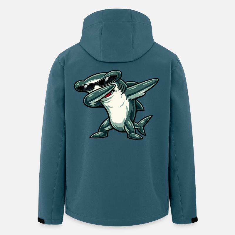 Requin-marteau à dabber - Veste softshell homme en polyester recyclé Stanley/Stella - bleu pétrole foncé