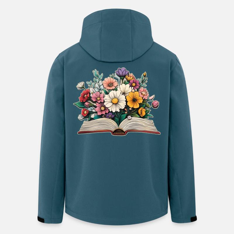 Book with flowers - Men’s Recycled Softshell Jacket by Stanley/Stella - stargazer