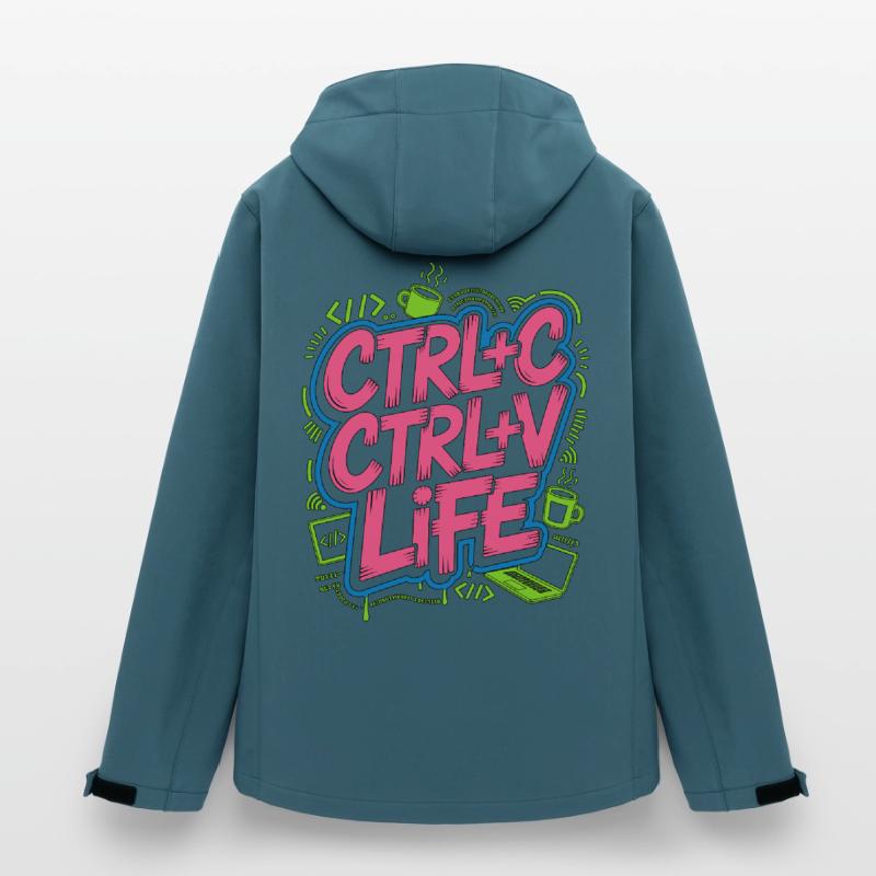 Remote Developer Ctrl+C Ctrl+V Life Web Developer Recycelte Männer Softshell-Jacke von Stanley/Stella