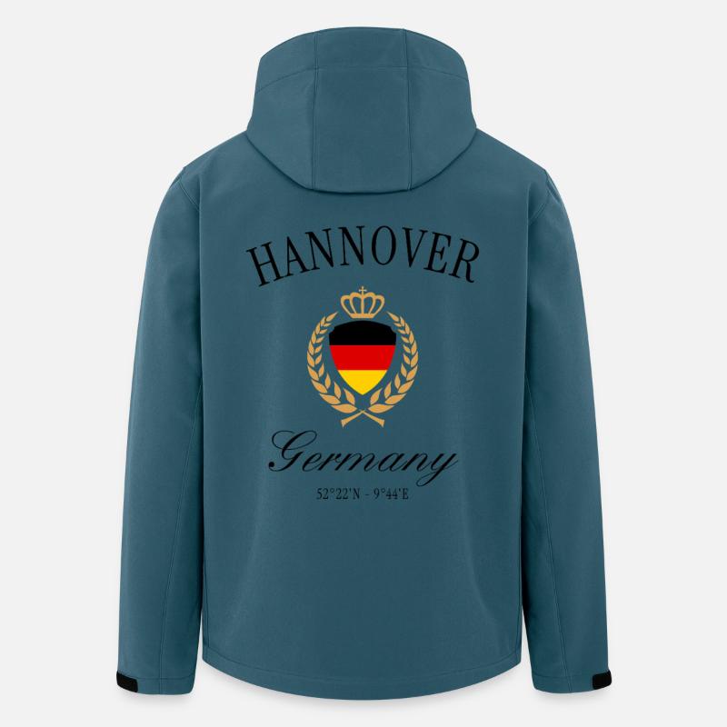 Hannover Wappen Krone – Reise Design Souvenir - Recycelte Männer Softshell-Jacke von Stanley/Stella - Dunkles Petrol