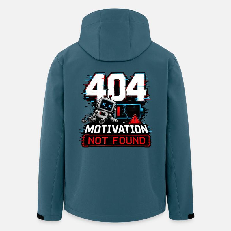404 Motivation Not Found Roboter - Recycelte Männer Softshell-Jacke von Stanley/Stella - Dunkles Petrol