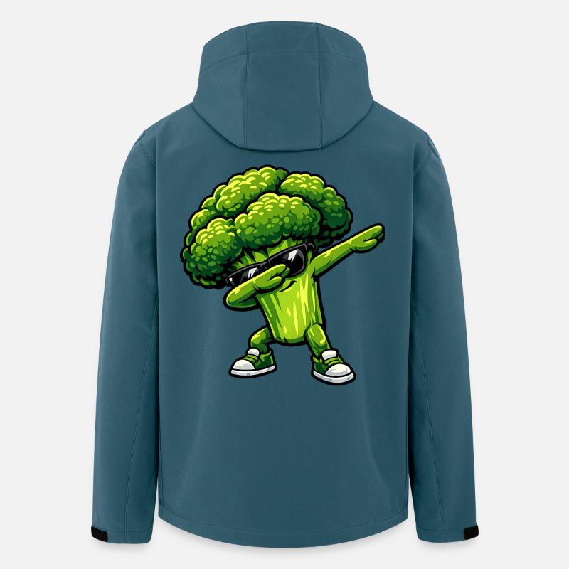 Dabbing Brokkoli - Recycelte Männer Softshell-Jacke von Stanley/Stella - Dunkles Petrol