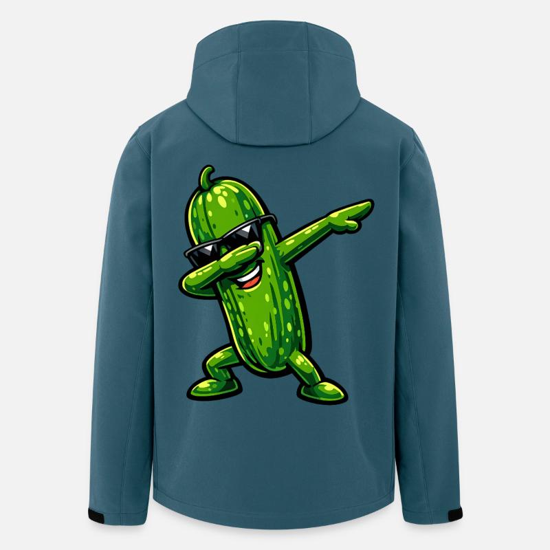 Dabbing Gurke - Recycelte Männer Softshell-Jacke von Stanley/Stella - Dunkles Petrol