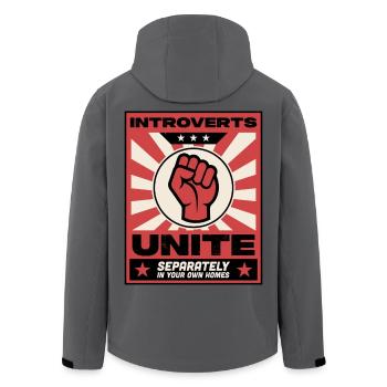 Les introvertis s’unissent - Veste softshell homme en polyester recyclé Stanley/Stella -  - Dos - AI Model Male 185 light (185cm)