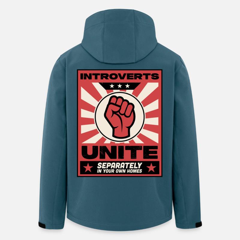 Introverts unite - Men’s Recycled Softshell Jacket by Stanley/Stella - stargazer