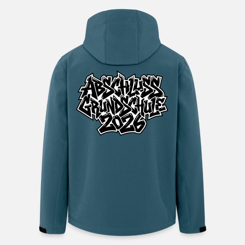Abschluss 2026 Grundschule Graffiti - Recycelte Männer Softshell-Jacke von Stanley/Stella - Dunkles Petrol
