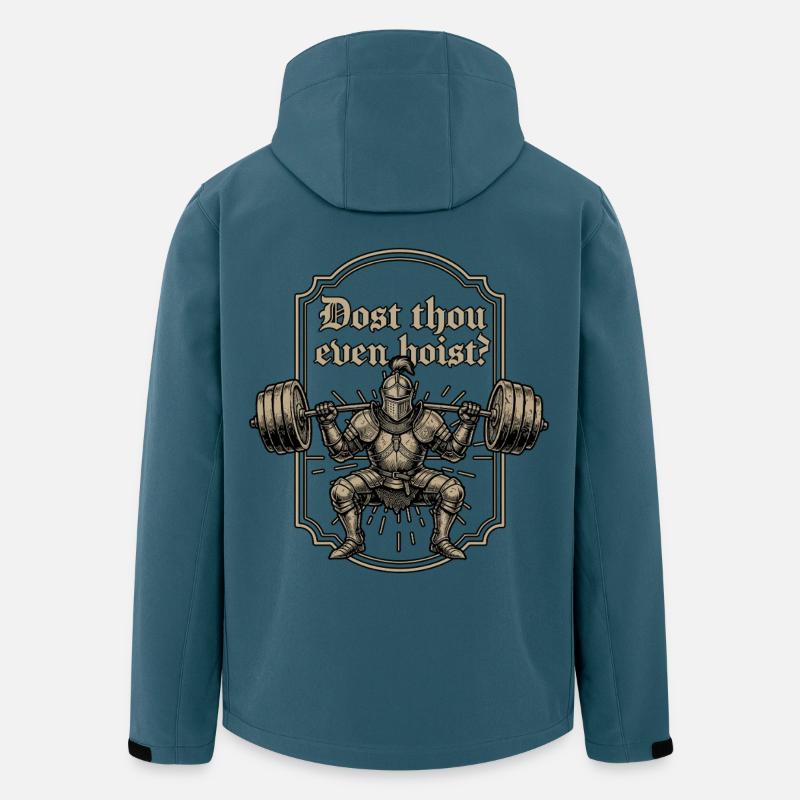 Tiens-tu même un chevalier médiéval - Veste softshell homme en polyester recyclé Stanley/Stella - bleu pétrole foncé
