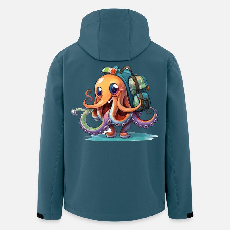 Octopus Explorer with Backpack - Men’s Recycled Softshell Jacket by Stanley/Stella - stargazer