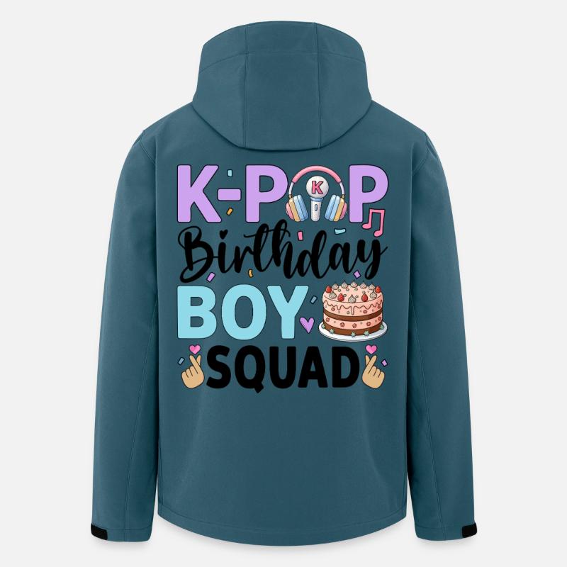 K-Pop Birthday Boy Squad - Recycelte Männer Softshell-Jacke von Stanley/Stella - Dunkles Petrol