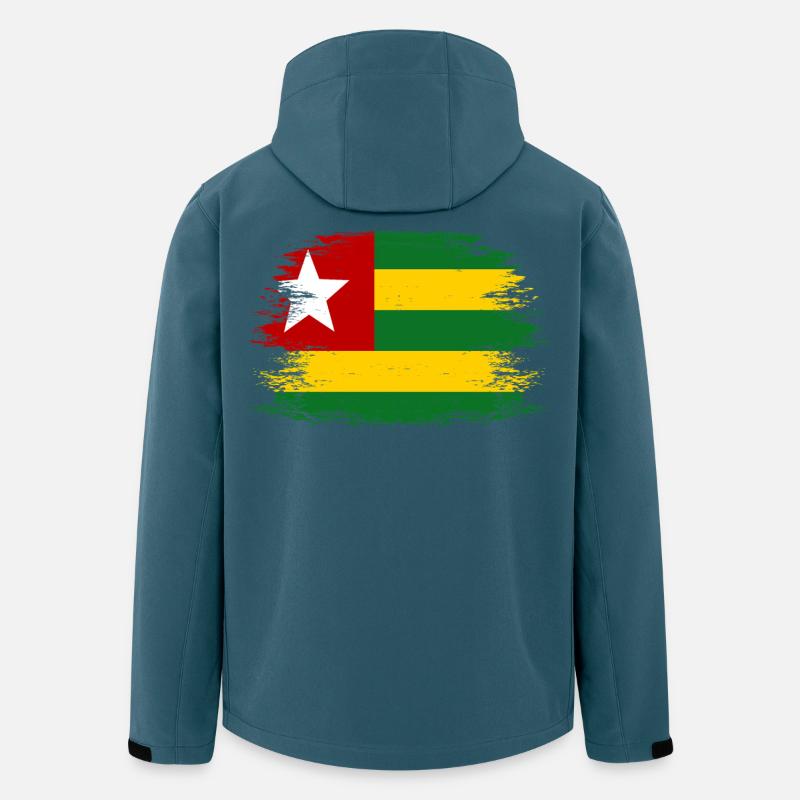 Togo_Flagge_used - Men’s Recycled Softshell Jacket by Stanley/Stella - stargazer