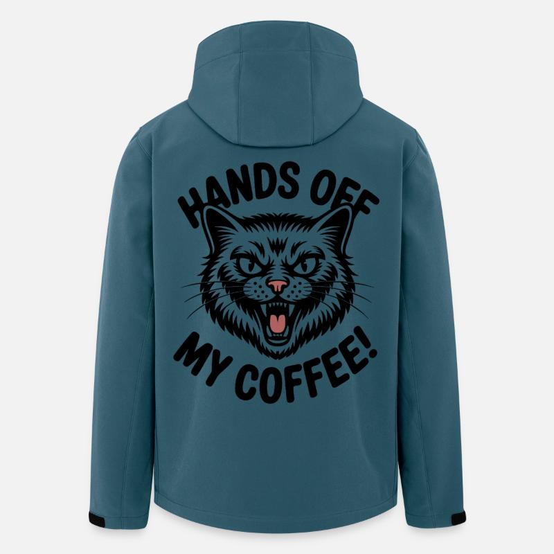 Kaffee gehört mir - Recycelte Männer Softshell-Jacke von Stanley/Stella - Dunkles Petrol