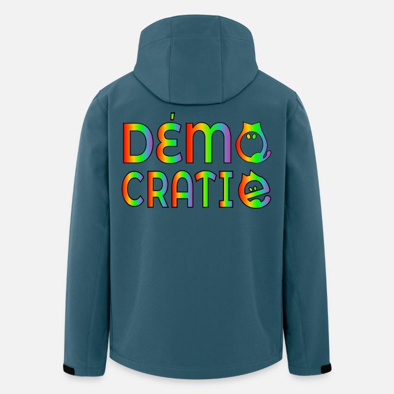 Democracy Cats - Men’s Recycled Softshell Jacket by Stanley/Stella - stargazer