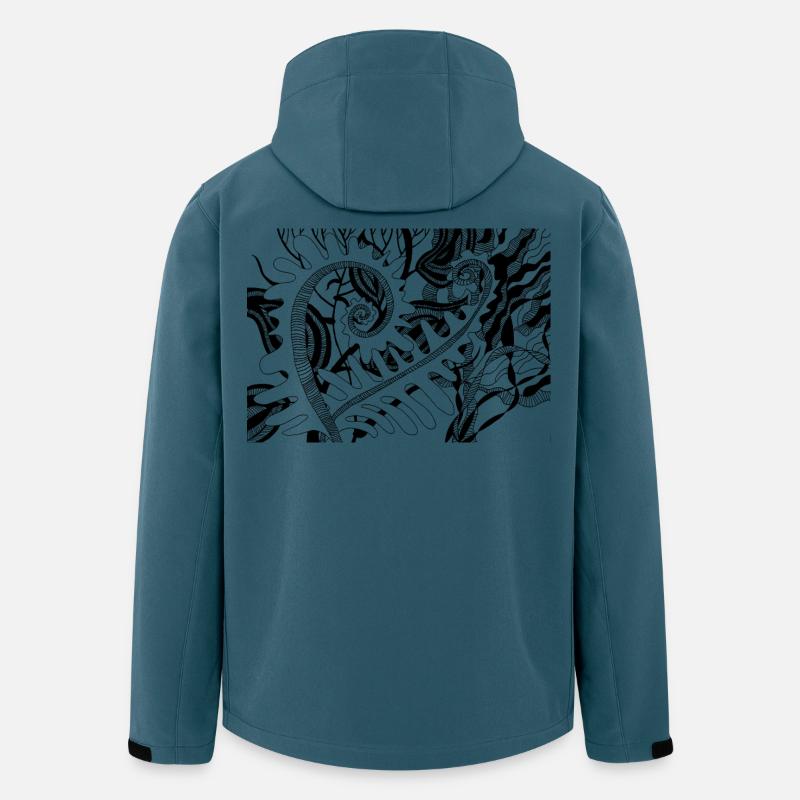 farn - Recycelte Männer Softshell-Jacke von Stanley/Stella - Dunkles Petrol