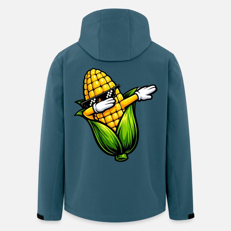 Tamponner le maïs sur l’épi - Veste softshell homme en polyester recyclé Stanley/Stella - bleu pétrole foncé