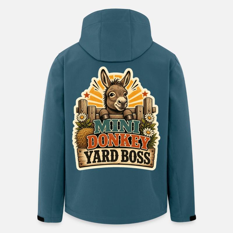 DONKEY YARD - Recycelte Männer Softshell-Jacke von Stanley/Stella - Dunkles Petrol