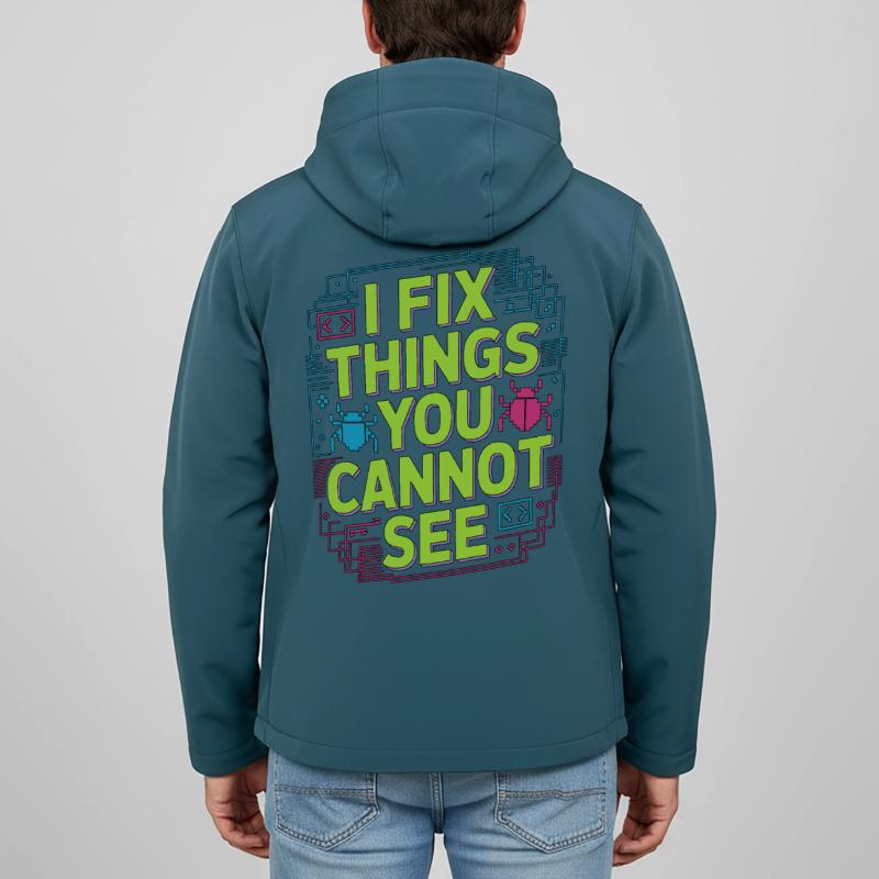 Game Developer I Fix Things Software Developer Men’s Recycled Softshell Jacket by Stanley/Stella