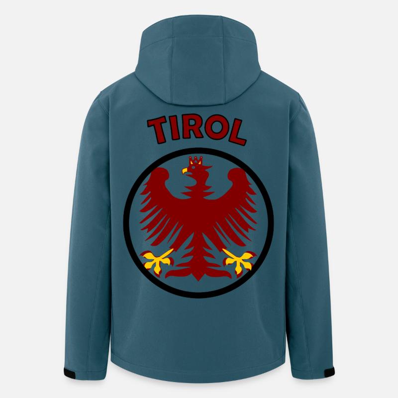 Tirol Wappenadler - Recycelte Männer Softshell-Jacke von Stanley/Stella - Dunkles Petrol