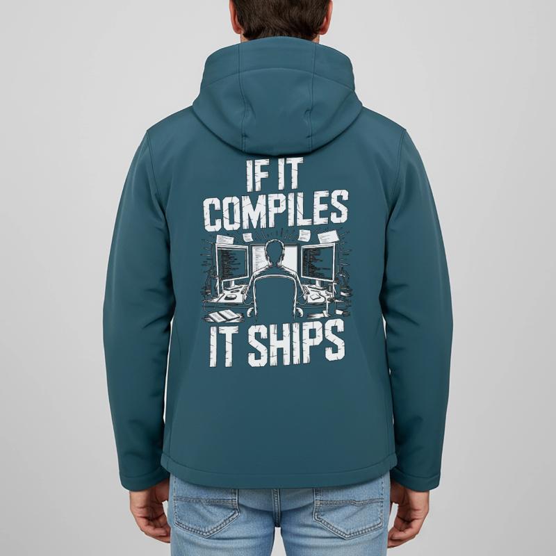 Game Developer If It Compiles It Gaming Programmer Recycelte Männer Softshell-Jacke von Stanley/Stella