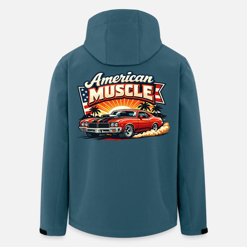 American_Muscle_2 - Recycelte Männer Softshell-Jacke von Stanley/Stella - Dunkles Petrol