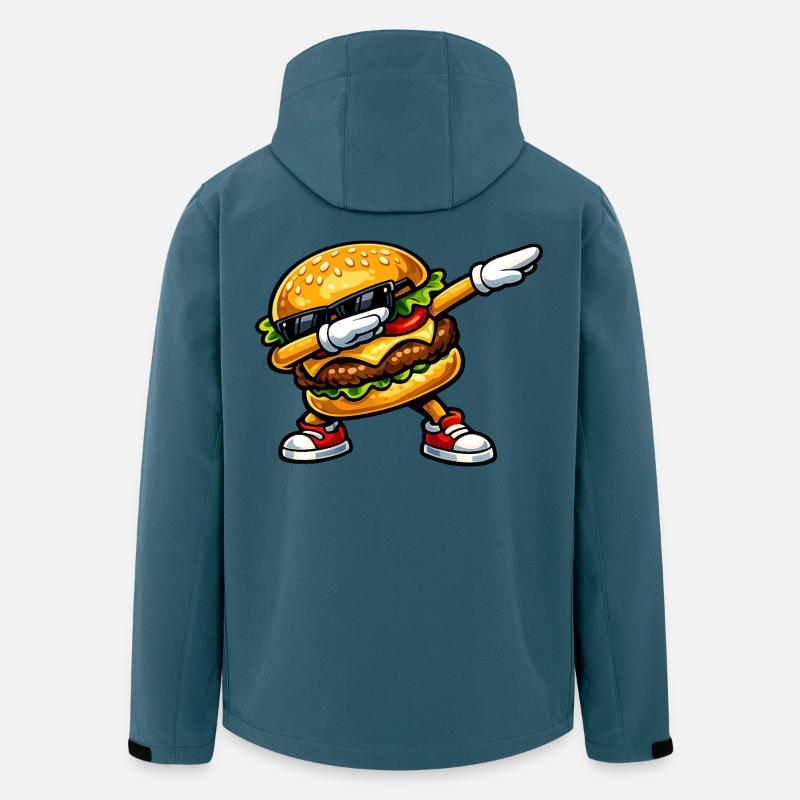 Dab Hamburger - Veste softshell homme en polyester recyclé Stanley/Stella - bleu pétrole foncé