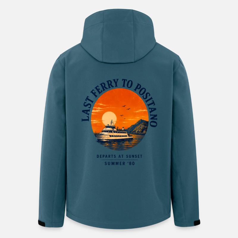 Coast Positano Mediterranean - Recycelte Männer Softshell-Jacke von Stanley/Stella - Dunkles Petrol