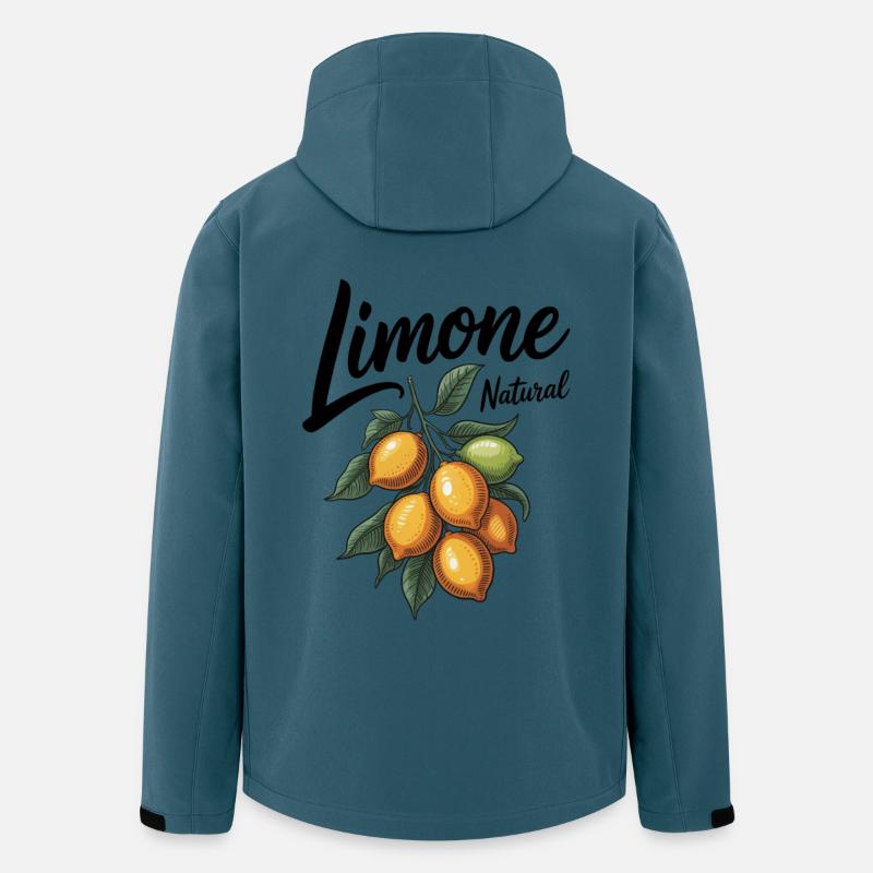 Citron vert - Veste softshell homme en polyester recyclé Stanley/Stella - bleu pétrole foncé