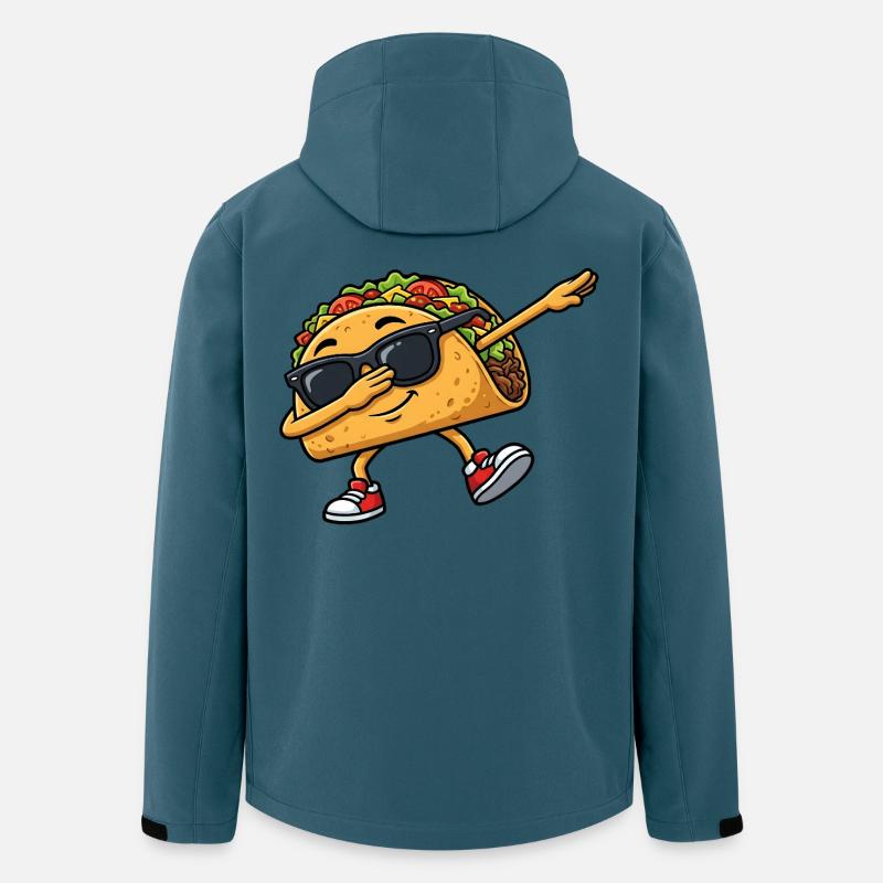 Dabbing Taco - Recycelte Männer Softshell-Jacke von Stanley/Stella - Dunkles Petrol