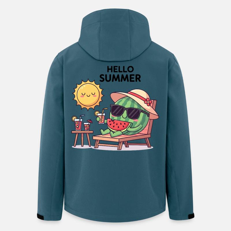 Hello Summer  - Recycelte Männer Softshell-Jacke von Stanley/Stella - Dunkles Petrol