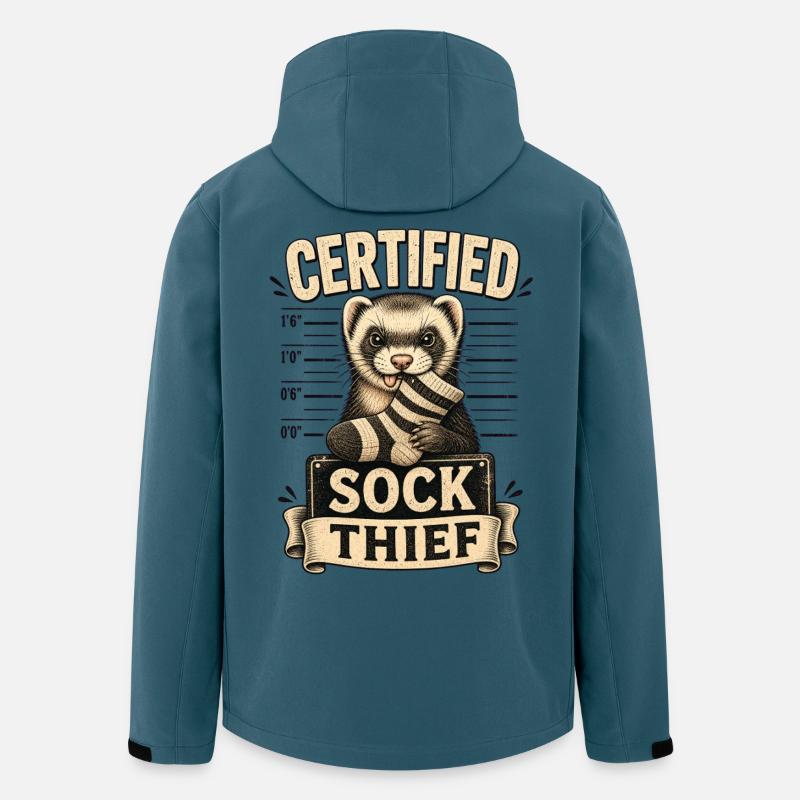 CERTIFIED SOCK THIEF - Recycelte Männer Softshell-Jacke von Stanley/Stella - Dunkles Petrol