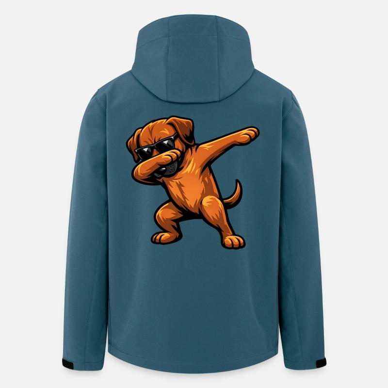 Dabbing Rhodesian Ridgeback - Men’s Recycled Softshell Jacket by Stanley/Stella - stargazer
