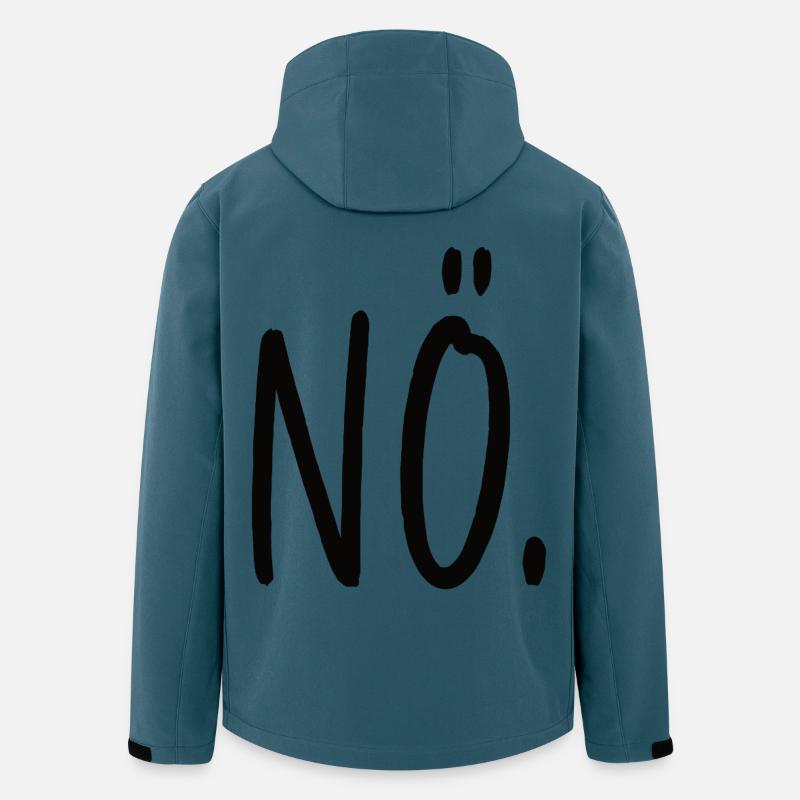 Non, affirmation, tout simplement non - Veste softshell homme en polyester recyclé Stanley/Stella - bleu pétrole foncé