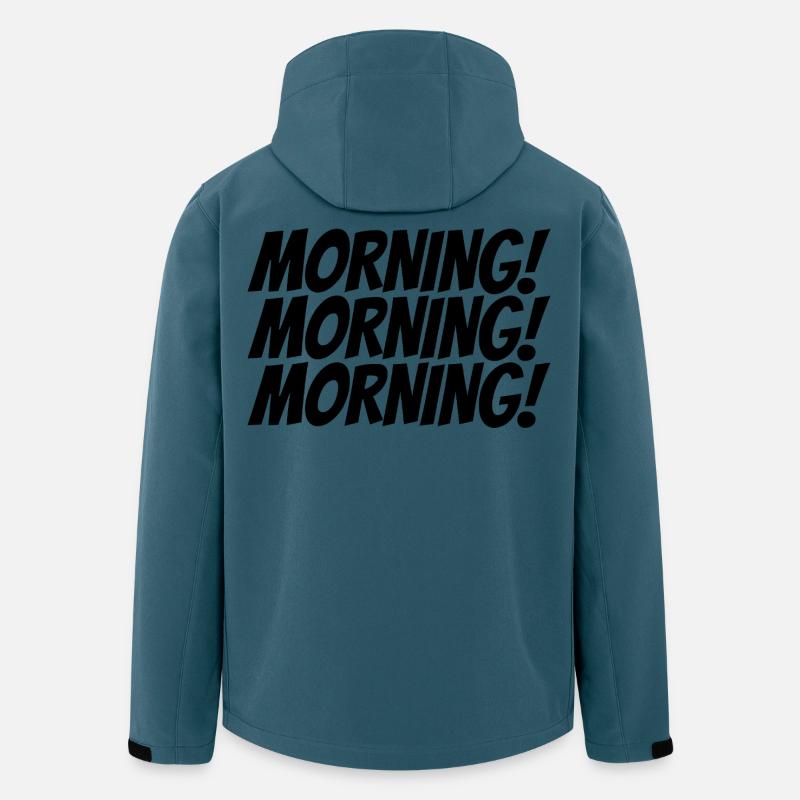 MORGEN! - Recycelte Männer Softshell-Jacke von Stanley/Stella - Dunkles Petrol