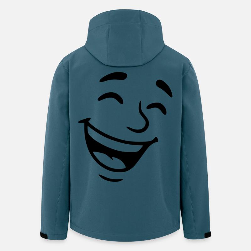 Visage Rieur - Veste softshell homme en polyester recyclé Stanley/Stella - bleu pétrole foncé