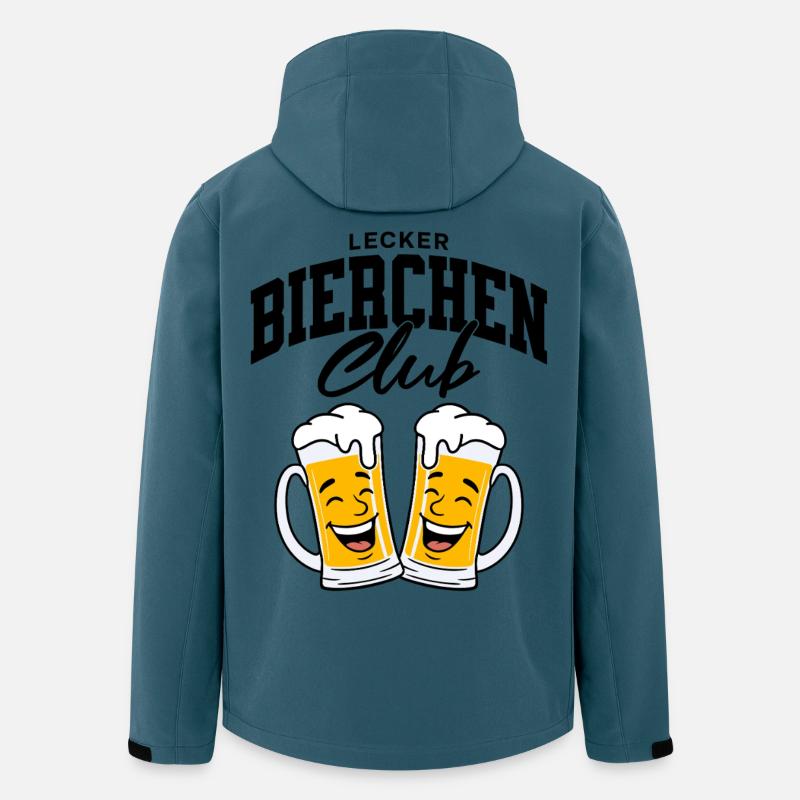 Lecker Bierchen Club - Recycelte Männer Softshell-Jacke von Stanley/Stella - Dunkles Petrol