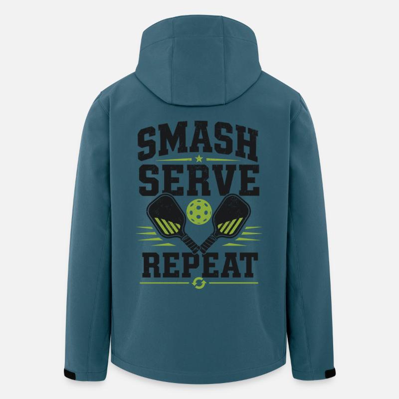 Pickleball Smash Serve Repeat Shirt - Recycelte Männer Softshell-Jacke von Stanley/Stella - Dunkles Petrol
